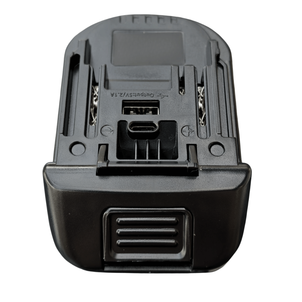 Adapter PROCUT do Parkside z portami USB-A i USB-C, czarny.
