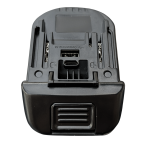 Adapter PROCUT do Parkside z portami USB-A i USB-C, czarny.